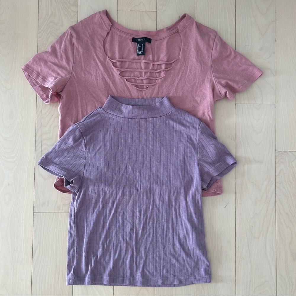 Forever 21 Bundle of Cropped Tshirts